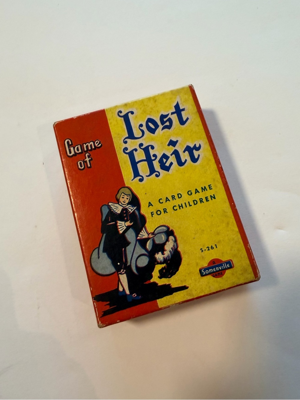 Vintage Somerville Game of Lost Heir Children’s Card Game S-261 – 24 Cards